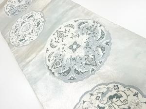 アンティーク　更紗模様織り出し袋帯(材料)